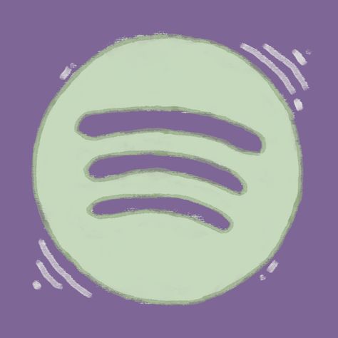 Green And Purple App Icons, Aesthetic Spotify Logo, Lavender Stuff, Purple Spotify, Icon For Iphone, Spotify App Icon, Aesthetic Lavender, Spotify Logo, Widget Aesthetic