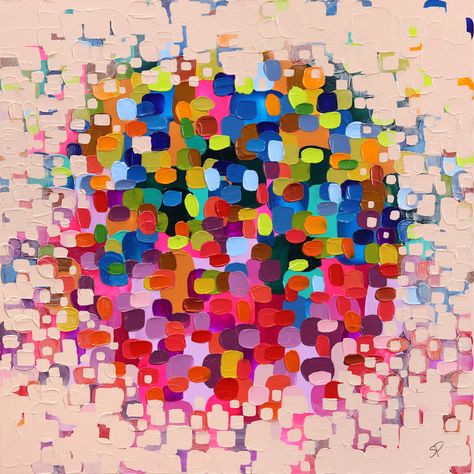 Shiri Phillips - At Peace #artwork #originalart #artgallery #losangeles #painting #buyart #lagallery #visitus #decoration Peace Artwork, Pink Artwork, Geometric Nature, Corporate Art, Expressionist Art, Colorful Abstract Painting, Impasto Painting, At Peace, Pink Art