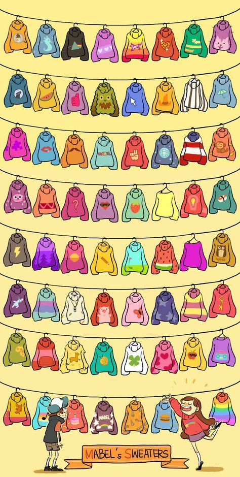 Gravity Falls Mable Sweaters, Mabel Sweater Gravity Falls, All Of Mabels Sweaters, Mable Gravity Falls Sweater, Mable Pines Sweaters, Cartoon Sweater Drawing, Gravity Falls Mabel Sweaters, Mabel Gravity Falls Aesthetic, Gravity Falls Sweater