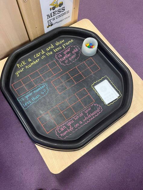 Tens frame tuff tray number recognition number representation maths year 1 eyfs Tough Tray Ideas Year 1, Maths Tuff Tray Ideas Year 2, Maths Provision Year 1, Year 1 Provision, Maths Continuous Provision Year 1, Year 1 Tuff Tray Ideas, Eyfs Tuff Tray Ideas, Ks1 Provision, Tuff Table