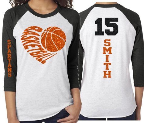 Glitter Basketball, Basketball Heart, Short Phrases, Basketball Mom Shirts, Volleyball Mom Shirts, Volleyball Shirts, Baseball Tee Shirts, Volleyball Shirt, Personalized Basketball