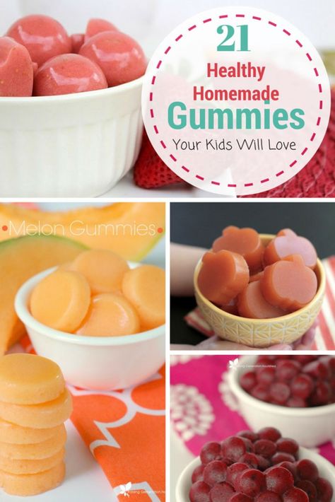 Fruit snacks. You are rarely going to find a kid that doesn't like fruit snacks. Now me, I am not a fan of gummy snacks or any chewy candy for that matter. Give me chocolate any day. But for those who enjoy a chewy snack, luckily there are a ton of healthy homemade gummy recipes that are super easy to make. Gummy Recipes, Gummy Snacks, Homemade Gummies, Baby Meals, Gummies Recipe, Gelatin Recipes, Toddler Recipes, Chewy Candy, Homemade Snacks