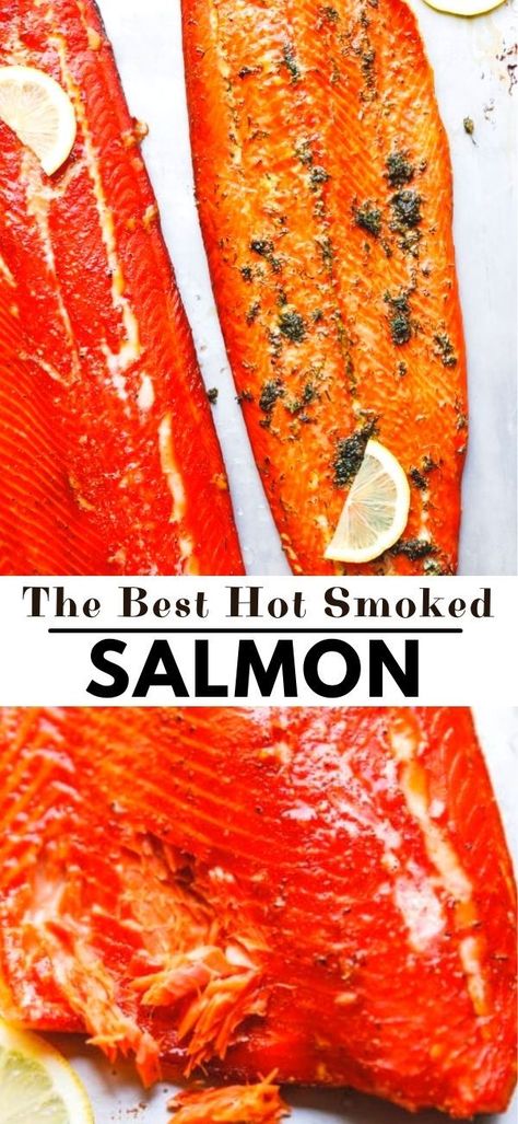 The Best Hot Smoked Salmon Recipe – brined, then dry-rubbed and smoked sockeye salmon, that tastes amazing. Sockeye Salmon Recipes, Smoked Salmon Recipe, Hot Smoked Salmon, Smoked Salmon Recipes, Electric Smoker, Sockeye Salmon, Salmon Recipe, Dry Rub, Smoked Salmon