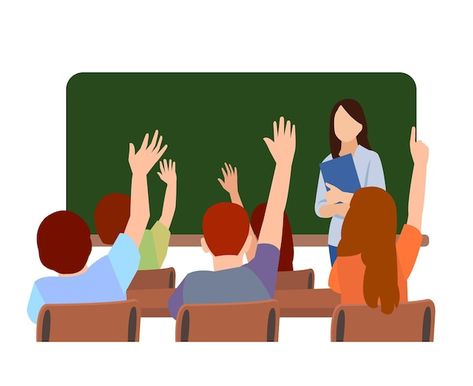 Students Raising Hands, Communication Illustration, Raise Your Hand, Angkor, Premium Vector, Graphic Resources, How To Draw Hands, Clip Art, Collage