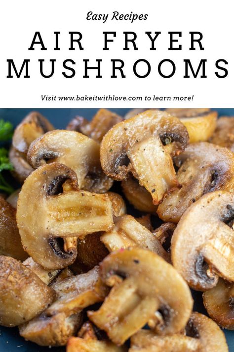 Air Fryer Mushrooms Air Fryer Mushrooms, Easy Veggie Side Dish, Mushroom Side Dishes, Yellow Squash Recipes, Sunny Kitchen, Air Fried Food, Air Fryer Dinner Recipes, Air Fryer Recipes Easy, Air Fryer Recipes Healthy