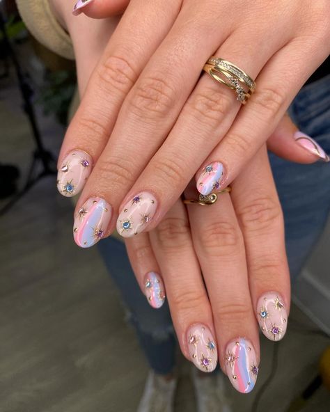 Pride nails for my sweet customer. After her Taylor Swift set something fresh and summery was perfect. Thank you for your trust and patience @jaade_w ❤️. Done @self.leeds #Nails #nailart #nailartist #3dnailart #leedsnails #biabnails #russianmanicure #sheffieldnails #nailsnailsnails #nails #nailsartoftheday #nail Pride Nails, 3d Nail Art, Nails Nailart, Nail Artist, Leeds, Art Day, Taylor Swift, Swift, Manicure