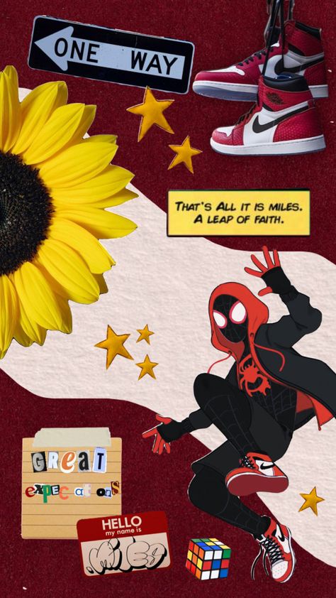 Future Miles Morales, Spiderman Sunflower Wallpaper, Spider Man Wallpaper Spider Punk, Spider Man Sunflower, Miles Morales Sunflower, Spiderman Comic Covers, Uicideboy Wallpaper, Spiderman And Spider Gwen, Marvel Art Drawings