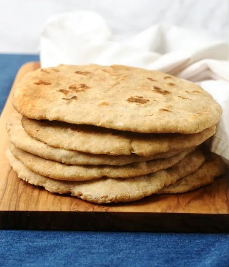 Easy Whole Wheat Flatbread - Alison's Allspice Whole Grain Flat Bread Recipe, Flatbread No Yeast, Navajo Flatbread Recipe, Whole Wheat Flatbread Recipe, Whole Wheat Flat Bread, Easy Whole Wheat Pizza Dough, Light And Fluffy Whole Wheat Bread, Baking Power, Whole Wheat Sourdough