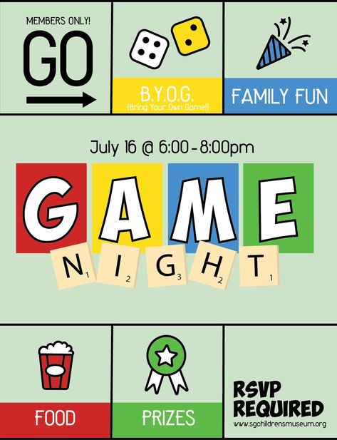 Game Night Poster Ideas, Game Night Illustration, Game Night Graphic Design, Board Game Poster Design, Game Night Poster Design, Game Night Flyer Design, Photobooth Illustration, Game Night Poster, Game Night Flyer