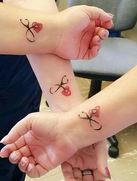 Show me your stethoscope tattoo Cute Nurse Tattoo, Flight Nurse Tattoo, Cardiac Nurse Tattoo, Lpn Tattoos, Small Medical Tattoos, Tattoos For Nurses, Healthcare Tattoos For Women, Nurse Tattoo Ideas, Healthcare Tattoo