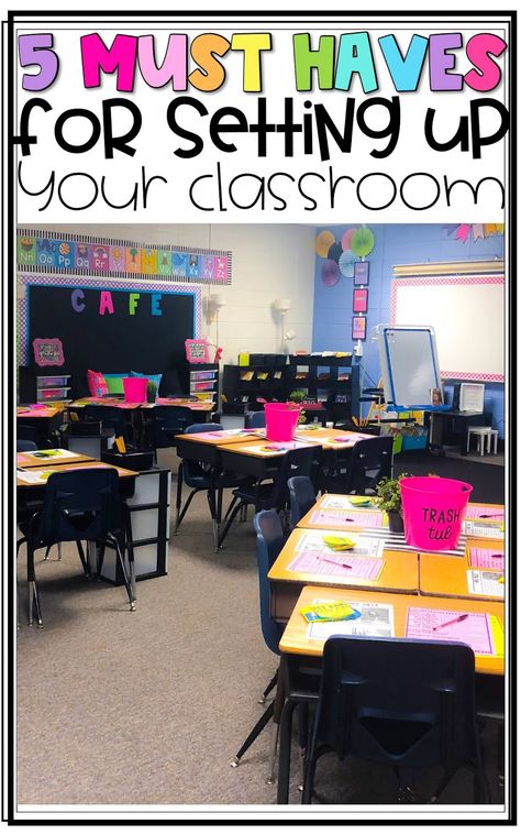 Five Must Haves for Setting Up a Classroom Setting Up A Classroom, Teacher Must Haves, First Year Teaching, Elementary Classroom Decor, 5th Grade Classroom, Third Grade Classroom, 4th Grade Classroom, 3rd Grade Classroom, First Year Teachers