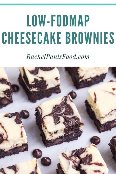 Victoria Food, Low Fodmap Dessert, Lactose Free Cream Cheese, Fodmap Desserts, Fod Map, Fodmap Recipes Dinner, Low Fodmap Recipes Dinner, Cheesecake Swirl Brownies, Fodmap Meal Plan