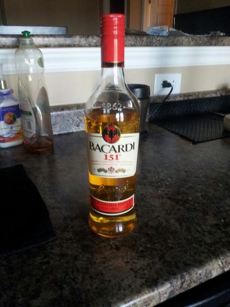 Bacardi 151° - Hell in a bottle Bacardi 151, Bacardi, Whiskey Bottle, Whiskey, Drinks