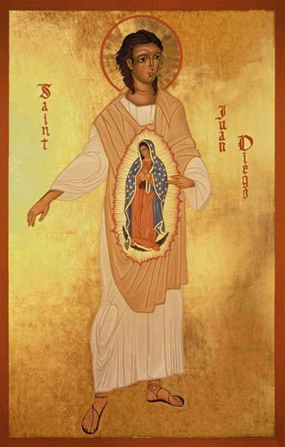 icon Saint Juan Diego, St Juan Diego, Alone In A Crowd, Annie Dillard, Juan Diego, Virgin Of Guadalupe, Catholic Images, Our Lady Of Guadalupe, Religious Images