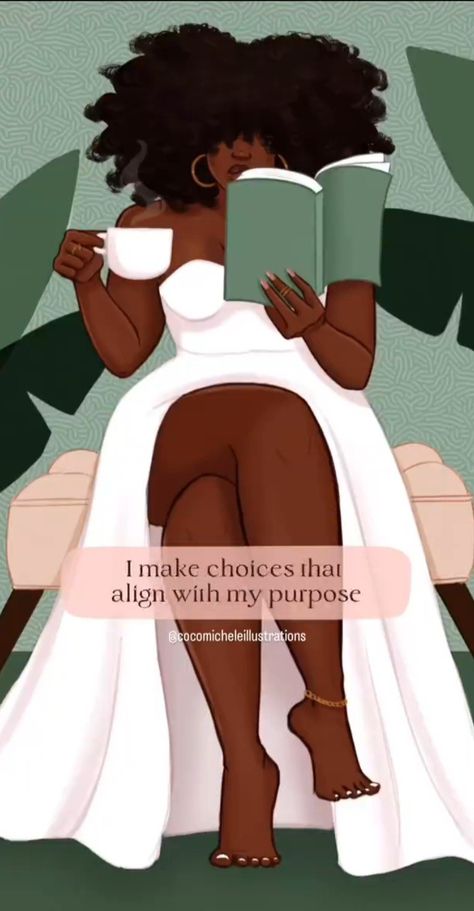 Natural Hair Goals Black Women, Black Nurse Art, Black Women Art Curvy, Black Woman Aesthetic Wallpaper, Black Spirituality Art, Manifest Affirmations, Strong Black Woman Quotes, Melanin Art, Black Woman Art