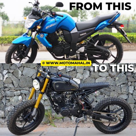 Modified Yamaha FZ16 into a Scrambler motorcycle Modified Scrambler Bike, Fz Modified Yamaha, Fz 16 Modified, Fz Bike Modified, Fz Modified, Yamaha Fz Bike, Scrambler Modified, Yamaha Scrambler, Fz Bike