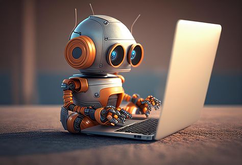 Download the Robot working on laptop computer. Artificial intelligence concept. 3D Rendering generative ai 22254572 royalty-free Stock Photo from Vecteezy for your project and explore over a million other images and backgrounds. Robot Background, Waterproof Shoes For Men, Robot Images, 3d Templates, Working On Laptop, Educational Robots, Intelligent Robot, Electronic Projects, Intelligent Technology