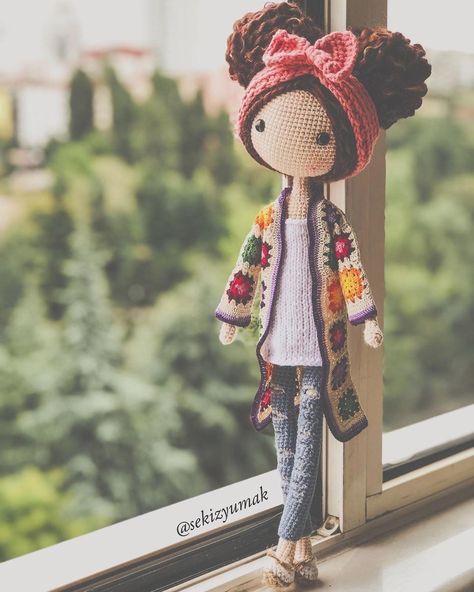 Amigurumi Inspiration, Doll Amigurumi Free Pattern, Easy Amigurumi, Doll Patterns Free, Crochet Geek, Crochet Dolls Free Patterns, Crochet Easy, Pola Amigurumi, Animal Patterns