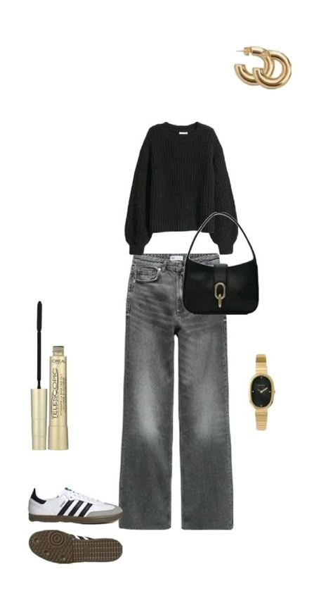 Outfit For A Presentation School, Mr Price Outfits, Styling Gray Pants, Black Grey Jeans Outfit, Gray Jeans Outfits Women, How To Style Grey Jeans, Styling Grey Jeans, Grey Jean Outfits, Dark Grey Jeans Outfit