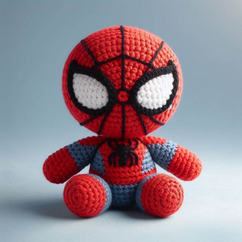 Superheroes Archives - Page 2 of 4 - Yours Patterns Spider Man Crochet, Amigurumi Spiderman, Crochet Spiderman, Character Crochet, Spider Man Spider, 3d Spider, Amigurumi Gift, Man Figure, Man Spider