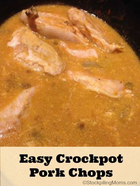 Golden Mushroom Pork Chops, Easy Crockpot Pork Chops, Crockpot Mushrooms, Crockpot Mac N Cheese Recipe, French Onion Pork Chops, Golden Mushroom, Ranch Pork Chops Crock Pot, Golden Mushroom Soup, Pork Chop Recipes Crockpot