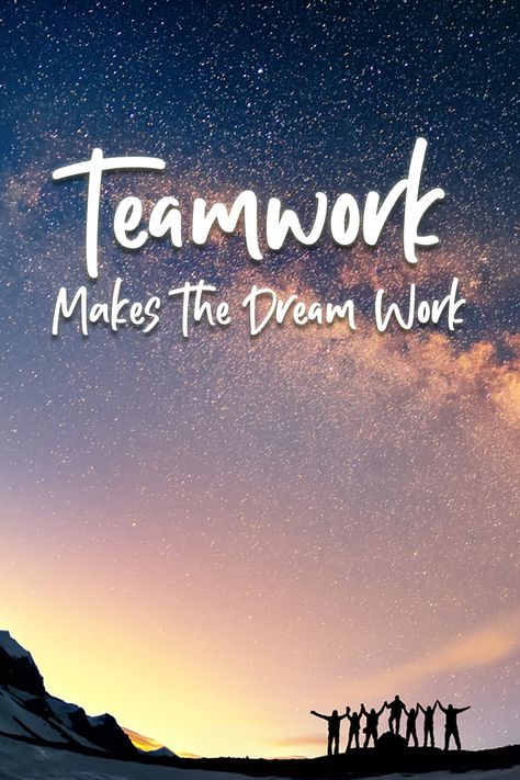 ☝️ Remember: You don't have to do everything yourself. Teamwork makes the dream work!  Learn more here: http://www.trainingauthors.com/teamwork-makes-the-dream-work/  #team #teamwork #dreamworks #powerinteam #powerinteamwork #supportteam #writerssupportingwriters #writersencouragingwriters #writershelpingwriters #writersteam #writerslife #writersencouragement #writerscommunity #writersnetwork #writerscircle #writersclub #supportsystem #powerofateam Team Work Makes The Dream Work Quotes, Teamwork Makes The Dream Work Quotes, Teamwork Pictures, Team Quotes Teamwork, Marriage Vision Board, Team Aesthetic, Successful Marriage Tips, Work Cartoons, Teamwork Makes The Dream Work