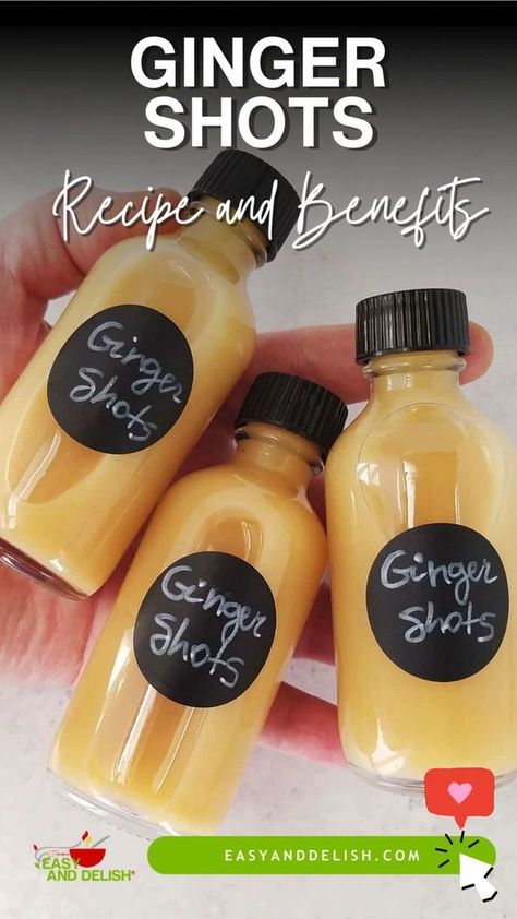 Ginger Shots Recipe and Benefits: Boost your health with Ginger Shots—a flavorful recipe packed with benefits. #GingerShots #HealthyLiving #ImmuneBoost Ginger Immunity Shots, Ginger Shrub Recipe, Ginger Shots Recipe, Ginger Wellness Shots, Ginger Shot Benefits, Ginger Drink Recipe, Immunity Shots, Ginger Shot Recipe, Shrub Recipe