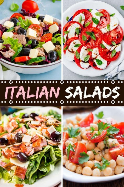 Indulge your senses with these Italian salads! From Caprese to antipasto to tortellini, each one is a culinary delight. Italian Salads, Cannellini Bean Salad, Shrimp Pasta Salad, Vegan Cashew Cheese, Italian Antipasto, Italian Rice, Make Ahead Salads, Pasta Salad With Tortellini, Antipasto Salad