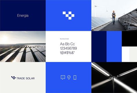 Branding + Visual Identity for Solar Energy Company Energy Company Branding, Solar Branding, Renewable Energy Logo, Lawyer Branding, Navy Website, Solar Logo, Brand Positioning, Solar Energy Projects, Energy Logo