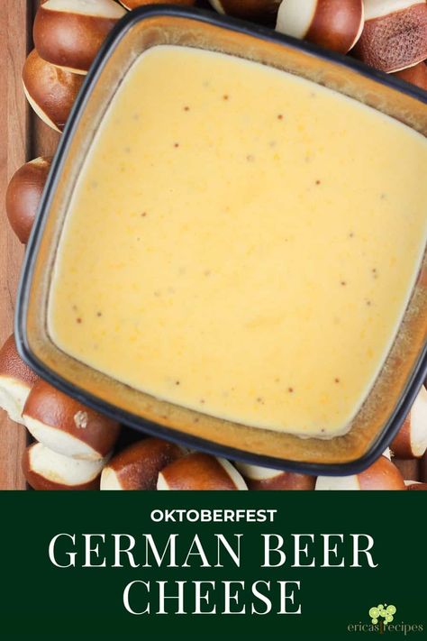 German Beer Cheese, German Beer Cheese Dip, German Cheese, Beer Cheese Recipe, Beer Cheese Dip Recipe, Beer Cheese Sauce, German Food Authentic, Pretzel Bread, Oktoberfest Food