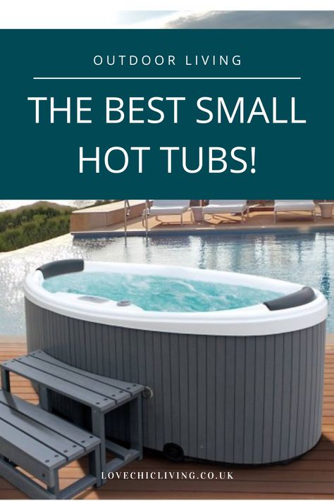 Want some small hot tub ideas for your backyard, look no further. We've rounded up some of the best tiny hot tubs for small gardens - Small Hot Tub Ideas, Inexpensive Hot Tubs, Hot Tub Ideas, Hot Tub Pergola, Small Hot Tub, Round Hot Tub, Hot Tub Surround, Hot Tub Patio, Portable Hot Tub