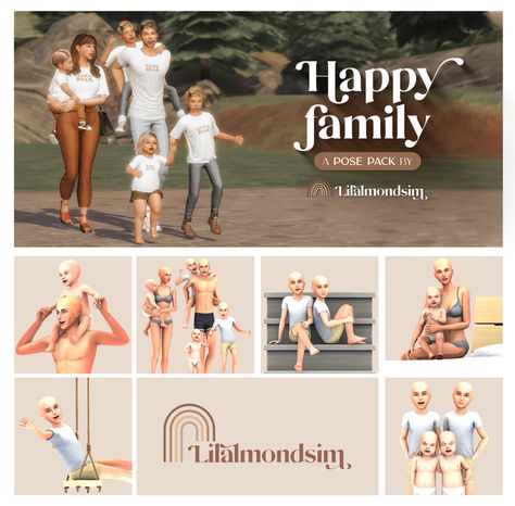 Sims 4 Couple Poses, Toddler Poses, Large Family Photos, Sims 4 Traits, Sims 4 Family, Sims 4 Anime, Sims 4 Mm Cc, Sims 4 Gameplay, Family Poses