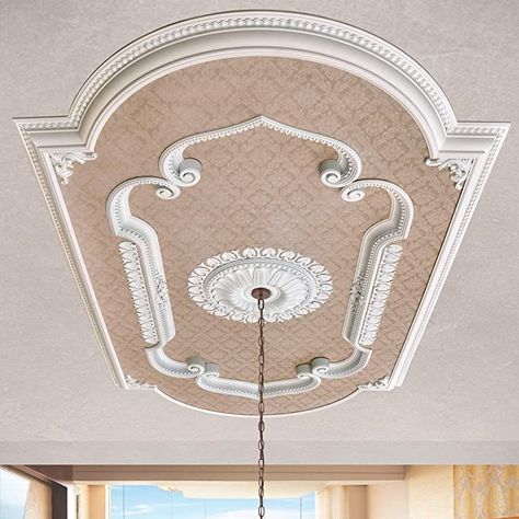 Ceiling Medallion Chandelier, Hollow Wall Anchors, Copper Ceiling, Open Ceiling, Rectangular Chandelier, Flush Mount Ceiling Fan, Round Chandelier, Ceiling Medallion, Medallion Design