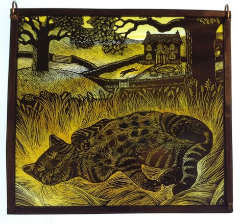 A Place in the Sun by Tamsin Abbott Tamsin Abbott, Cats And Cucumbers, Cat Hug, Friends Art, Selling Prints, Art Stained, British Artist, Tabby Cat, Cotton Fabrics