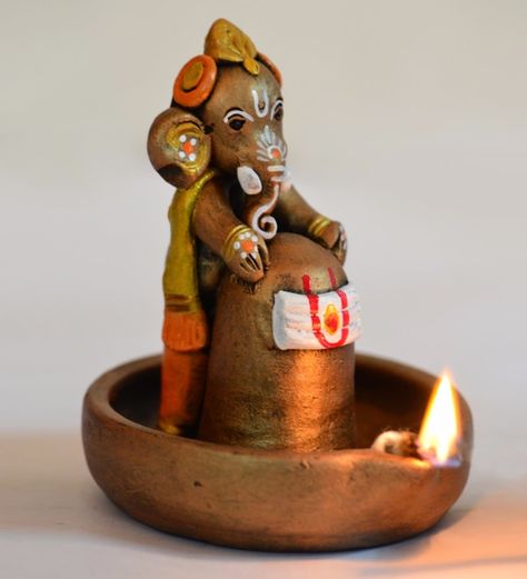 Arti Thali Decoration, Clay Ganesha, Ganapati Decoration, Baby Ganesha, Little Buddha, Diwali Diy, Ganesh Art, Ganesh Images, Shiva Wallpaper