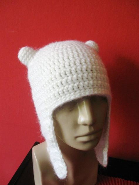 Fin The Human Crochet Hat, Finn Hat Crochet Pattern, Fin Hat Adventure Time Crochet, Crochet Finn Hat Adventure Time, Crochet Adventure Time Hat, Finn The Human Crochet Hat, Finn Hat Crochet, Crochet Finn Hat, Adventure Time Hat