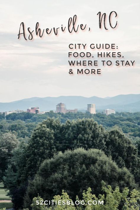 Visiting Asheville, North Carolina? Looking for things to do in Asheville NC? Click for the ultimate Asheville weekend trip guide including where to stay, best shopping, restaurants to visit, hiking spots and more.     #Asheville #VisitAsheville #AshvilleNC #AshevilleInOneDay #NorthCarolina #ExploreNorthCarolina #DiscoverNorthCarolina #VisitNorthCarolina #USTravel #UnitedStates #USATravel #TravelUSA #UnitedStatesTravel #TravelGuide #CityGuide #TravelBlogger #TravelBlog #52CitiesBlog Asheville Nc Hiking, Things To Do In Asheville, North Carolina Vacations, North Carolina Travel, Nc Mountains, Fall Break, Hiking Spots, Usa Travel Guide, National Parks Usa