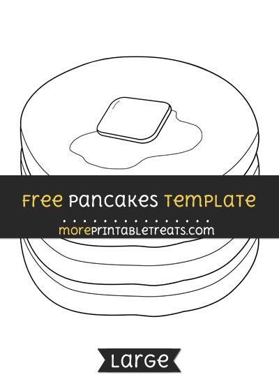 Free Pancakes Template - Large Pancake Template Printable, Pancake Printable Free, Pancake Craft, Pancake Day, Computer Paper, Cricut Fonts, Black And White Lines, Program Design, Template Printable