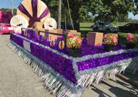 Parade Float Theme, Parade Float Decorations, Parade Float Supplies, Christmas Parade Floats, Floating Decorations, Fancy Braids, Giant Letters, Homecoming Spirit, Homecoming Parade