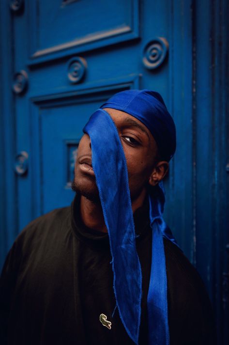 Blue Durag, Black Artwork, Colour Board, Nun Dress, Blue, Color, Black