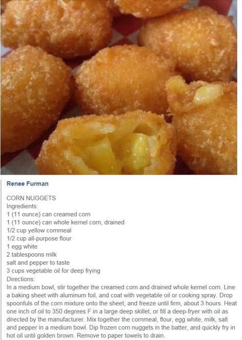 Corn Nuggets Corn Nuggets Recipe, Doritos Recipes, Christmas Leftovers Recipes, Corn Nuggets, Sweet Corn Fritters, Corn Pie, Corn Fritter, Corn Recipes Side Dishes, Corn Fritter Recipes