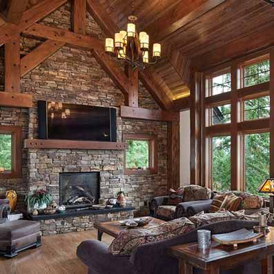 Luxurious Cabin, Log Home Interior, Luxury Cabins, Log Home Interiors, Timber Homes, Log Home Designs, Romantic Cabin, Room Photo, Rustic Home Design