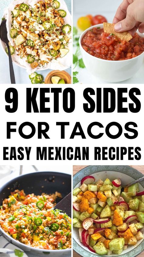 Here are some easy low carb Mexican sides and keto side dishes that you can serve with tacos and carnitas!