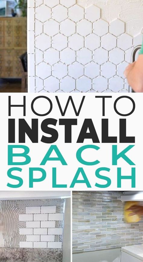 Blogs Ideas, Install Backsplash, Room Ideas On A Budget, Easy Home Improvement Projects, Diy Kitchen Backsplash, Easy Home Improvement, Safari Chic, Diy Backsplash, Home Improvement Loans