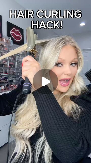 Different Curling Iron Curls, Best Way To Curl Long Hair, How To Curl Long Hair, Curling Long Hair, Kelly Strack, Hair Curling Techniques, Hair Dye Techniques, Hair Tricks, Hair Curling Tutorial