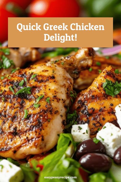 Quick & Flavorful Air Fryer Greek Chicken Thighs Recipe | Mediterranean Delight