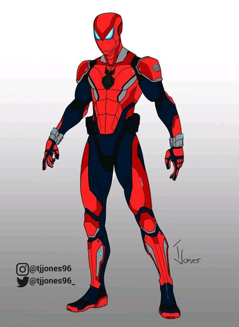 Spiderman Suit Designs, Spiderman Suit, Spiderman And Spider Gwen, Superhero Designs, Marvel Wallpaper Hd, Marvel Character Design, Robot Suit, Superhero Suits, Man Suits