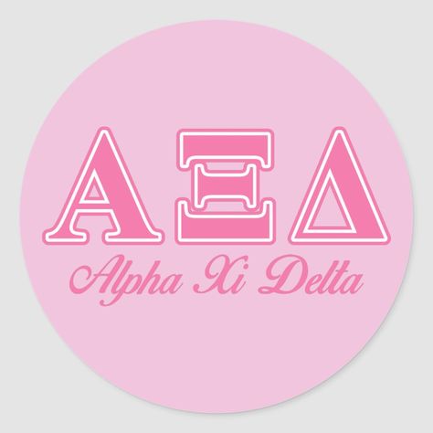 Alpha Xi Delta Graphics, Alpha Xi Delta Letters, Sorority Buttons, Delta Design, Cooler Ideas, Ou Sooners, Frat Coolers, Pink Letters, Pin Ideas