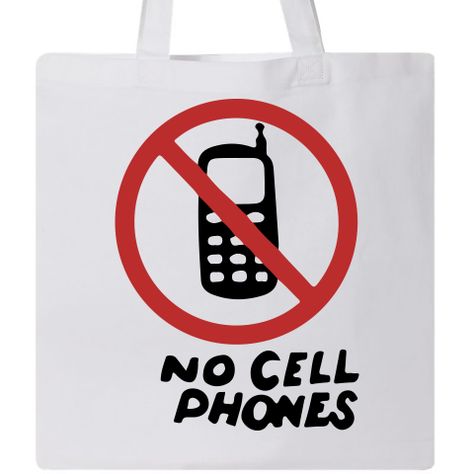 #No #Cellphones #Tote #Bag. Respect the sign, people www.inktastic.com Gilmore Girls Stars Hollow, No Cell Phone Sign, No Cell Phones, Luke's Diner, Stars Hollow, Poster Home Decor, Gilmore Girls, Diner, Cell Phones