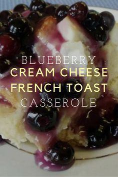 Blueberry Cream Cheese French Toast Casserole | "This recipe is the definition of breakfast decadence. We loved it with blueberries, but can't wait to try it again with blackberries and strawberries!" Blueberry Cream Cheese French Toast, Cream Cheese French Toast Casserole, Strawberries Breakfast, Cream Cheese French Toast, Cheese French Toast, Breakfast Blueberry, Breakfast Bakes, Stuffed French Toast Cream Cheese, Jimmy Johns